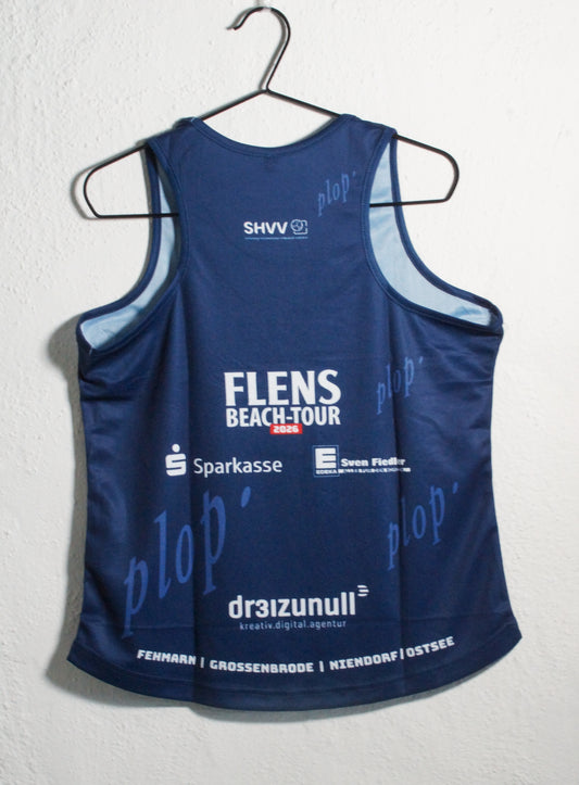 FLENS Beach-Tour Shirt blau Damen