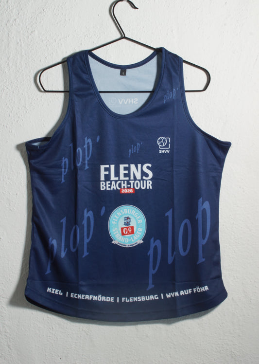 FLENS Beach-Tour Shirt blau Damen